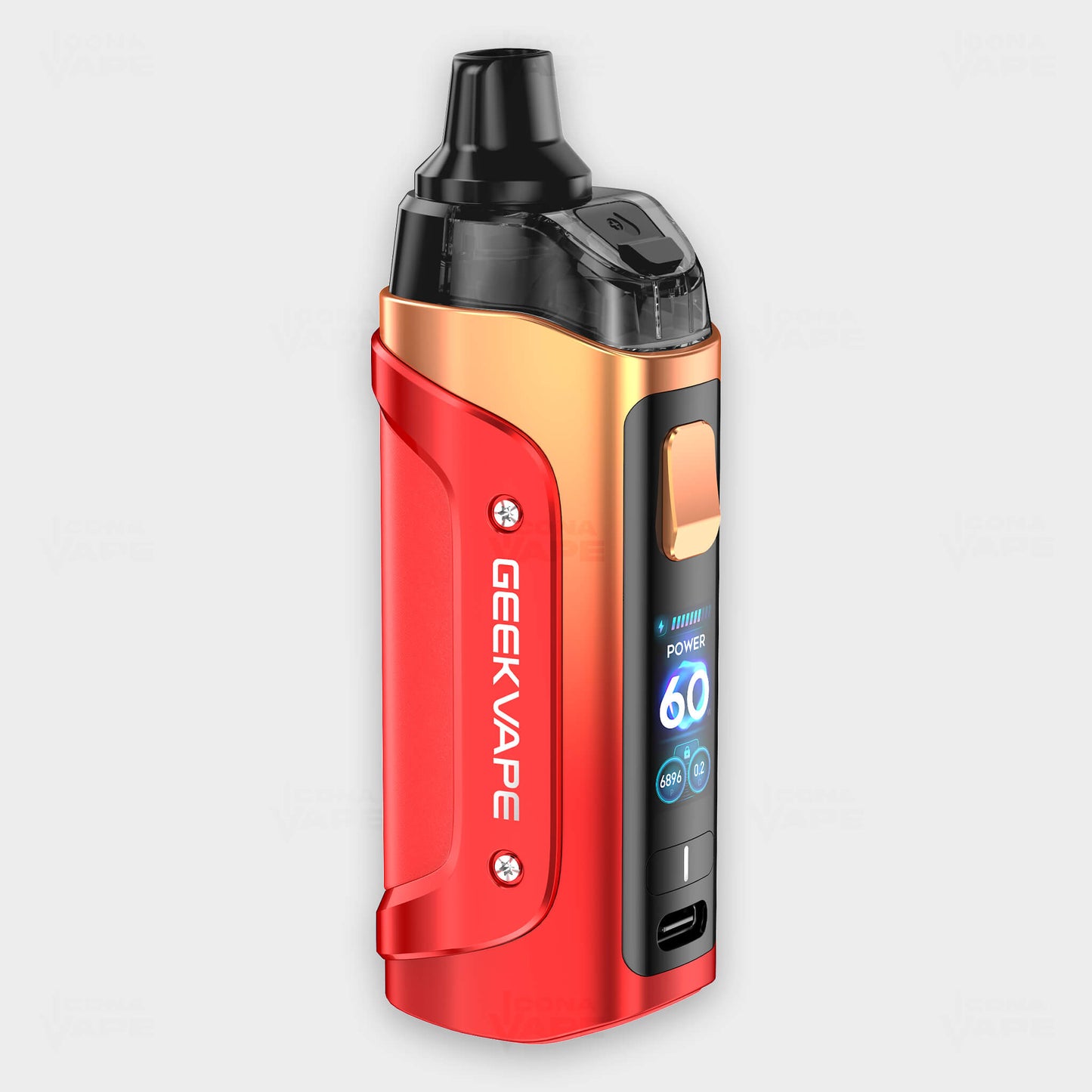 geekvape aegis boost 3 60w pod system sunset red color high-performance vape pakistan
