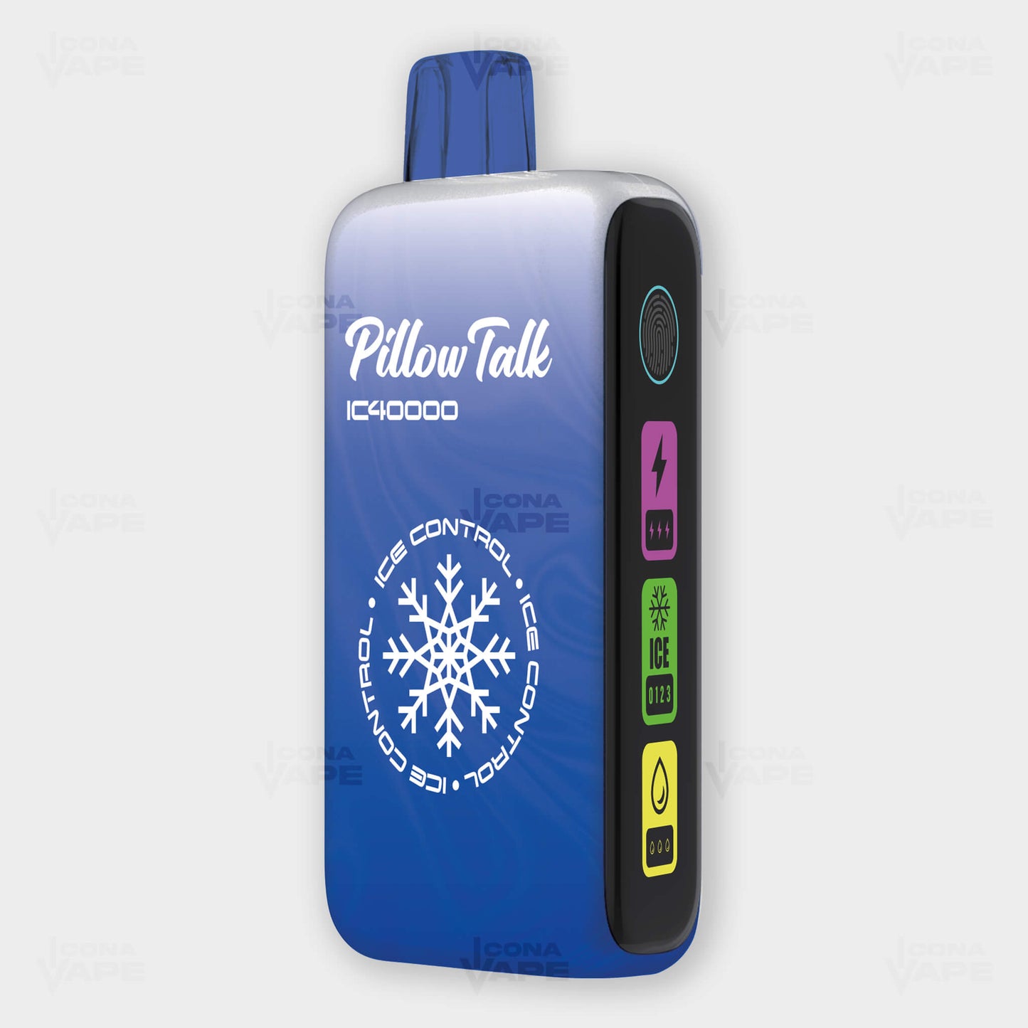pillow talk ic40000 vape device blue rancher flavor – 40000 puffs with ice control display screen pakistan