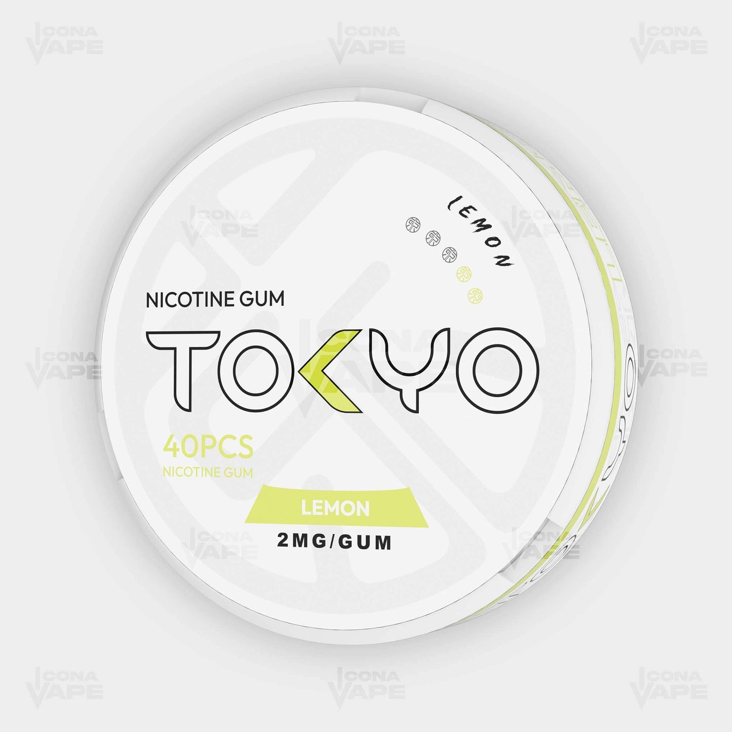 Tokyo Nicotine Gum Lemon 2MG 40PCS Nicotine Gum