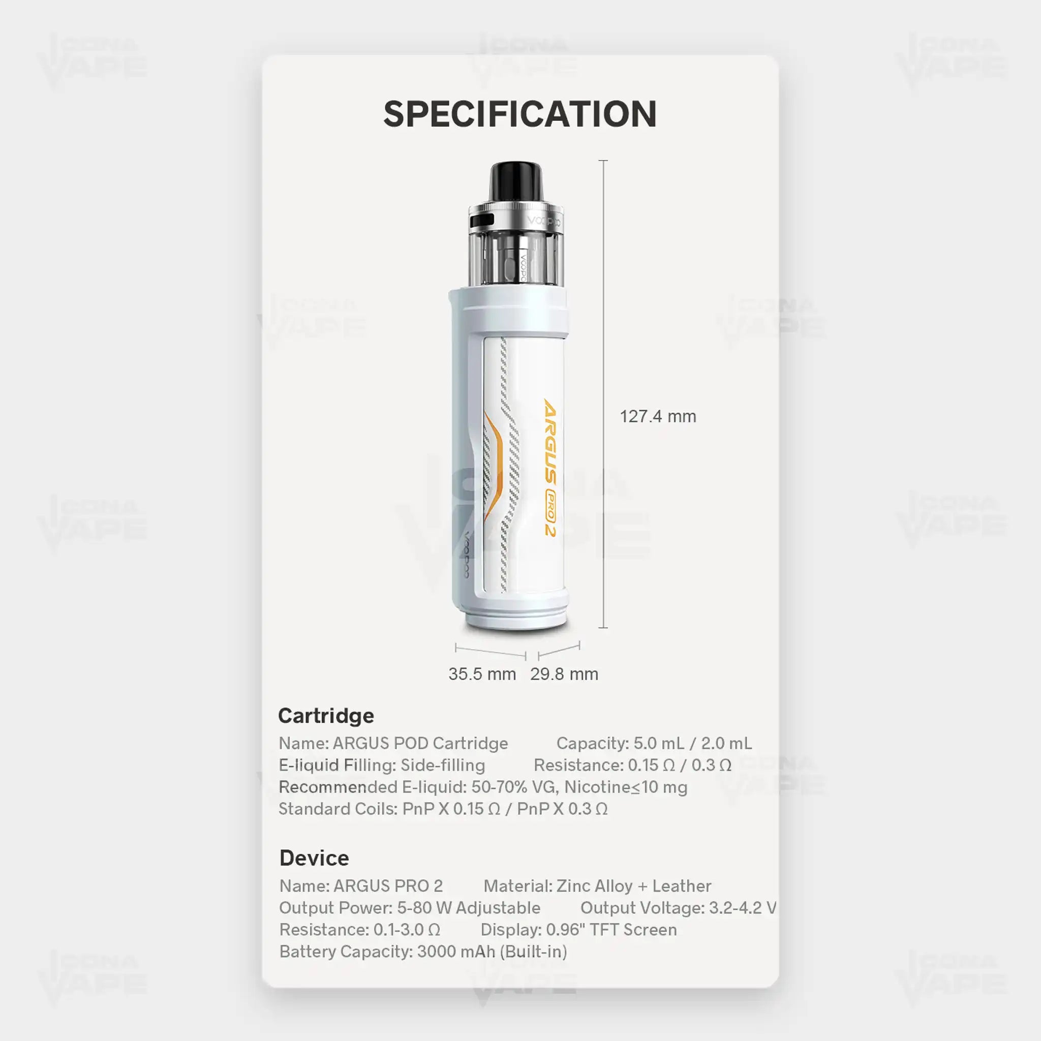 VOOPOO ARGUS PRO 2 VAPE KIT