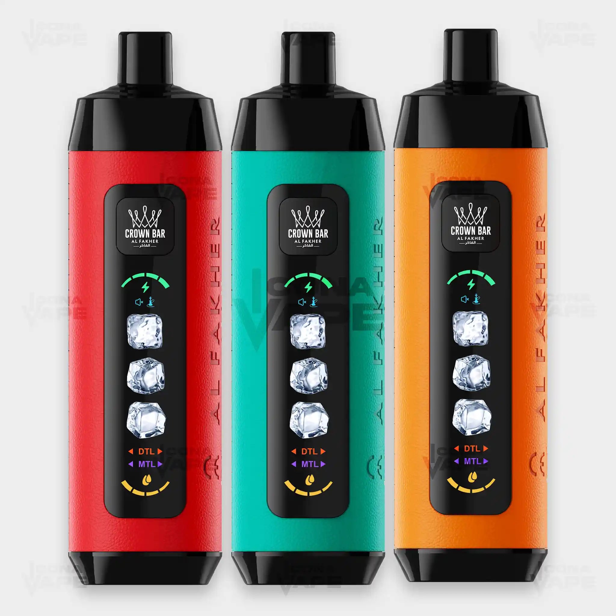 Al Fakher Crown Bar 15K Ice Adjust Disposable Vape in Pakistan - ICONA VAPE

