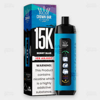 Al Fakher Crown Bar 15K Ice Adjust Berry Blue in Pakistan - Disposable Vape - ICONA VAPE