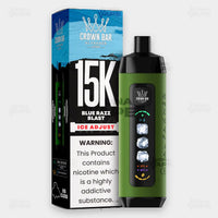 Al Fakher Crown Bar 15K Ice Adjust Blue Razz Blast in Pakistan - Disposable Vape - ICONA VAPE