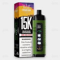 Al Fakher Crown Bar 15K Ice Adjust Blue Razz Lemonade in Pakistan - Disposable Vape - ICONA VAPE
