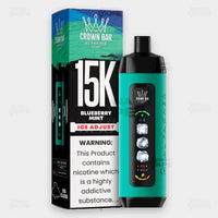 Al Fakher Crown Bar 15K Ice Adjust Blueberry Mint in Pakistan - Disposable Vape - ICONA VAPE