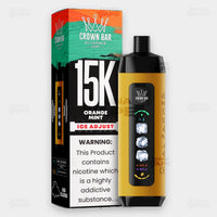 Al Fakher Crown Bar 15K Ice Adjust Orange Mint in Pakistan - Disposable Vape - ICONA VAPE