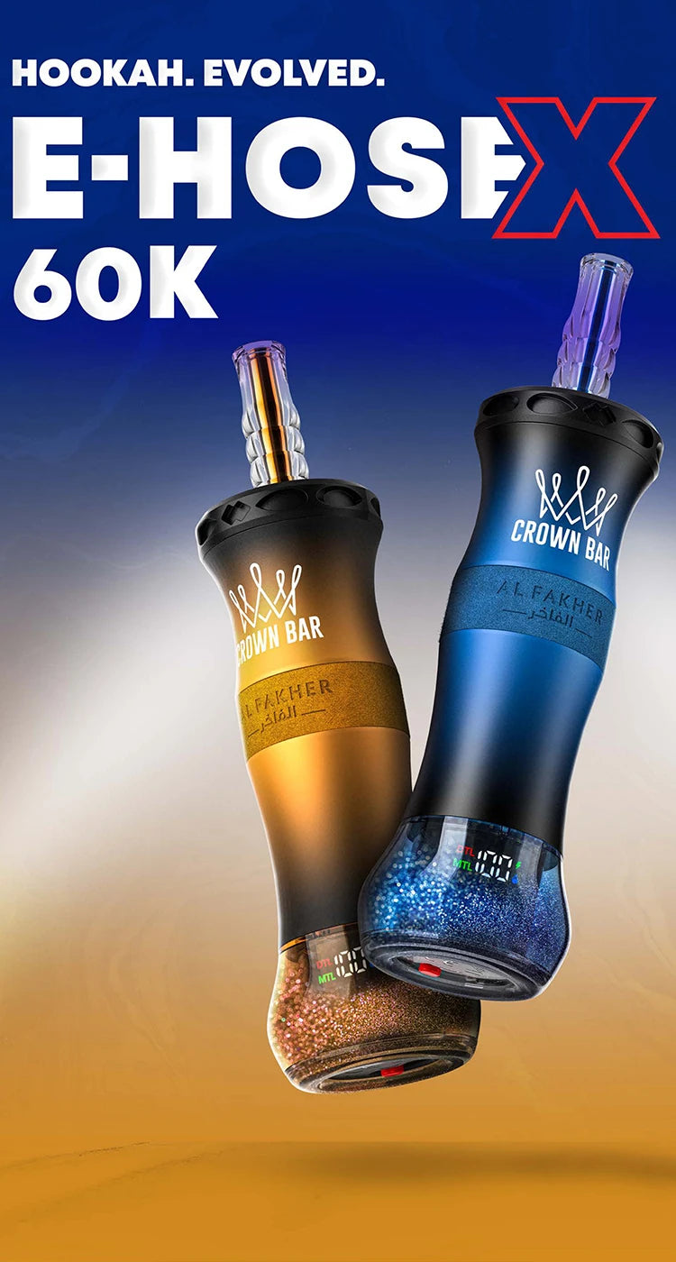 Al Fakher Crown Bar E-Hose X 60K Disposable Vape in Pakistan | ICONA VAPE