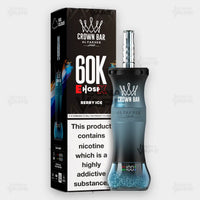 Al Fakher Crown Bar E-Hose X Berry Ice - 60,000 Puffs Disposable Vape - Buy in Pakistan - ICONA VAPE