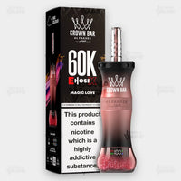 Al Fakher Crown Bar E-Hose X Magic Love - 60,000 Puffs Disposable Vape - Buy in Pakistan - ICONA VAPE