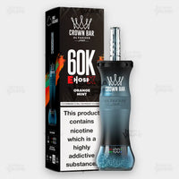 Al Fakher Crown Bar E-Hose X Orange Mint - 60,000 Puffs Disposable Vape - Buy in Pakistan - ICONA VAPE
