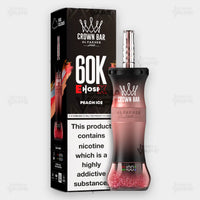Al Fakher Crown Bar E-Hose X Peach Ice - 60,000 Puffs Disposable Vape - Buy in Pakistan - ICONA VAPE
