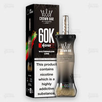 Al Fakher Crown Bar E-Hose X Watermelon Lime - 60,000 Puffs Disposable Vape - Buy in Pakistan - ICONA VAPE