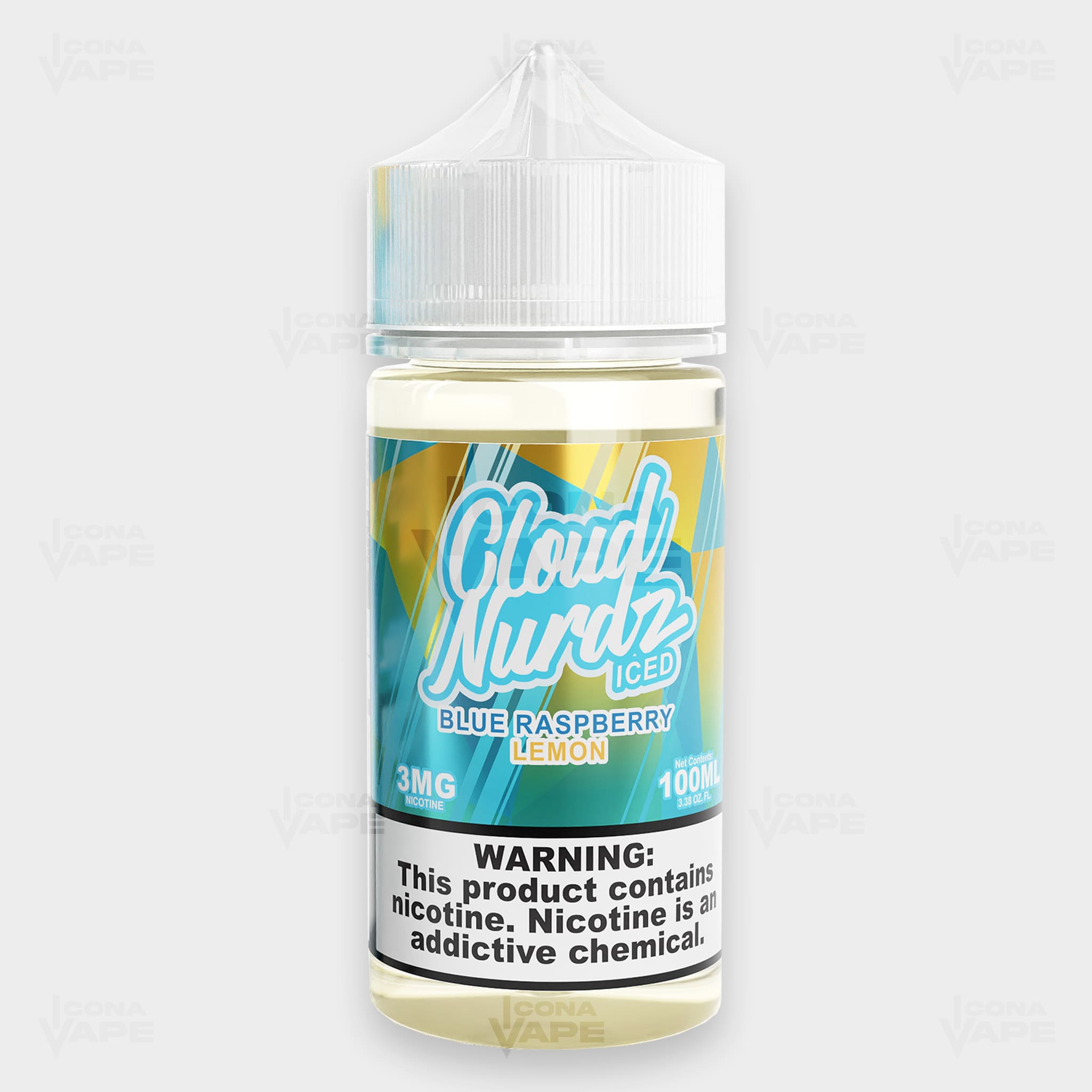 ICED BLUE RASPBERRY LEMON - CLOUD NURDZ - 100ML