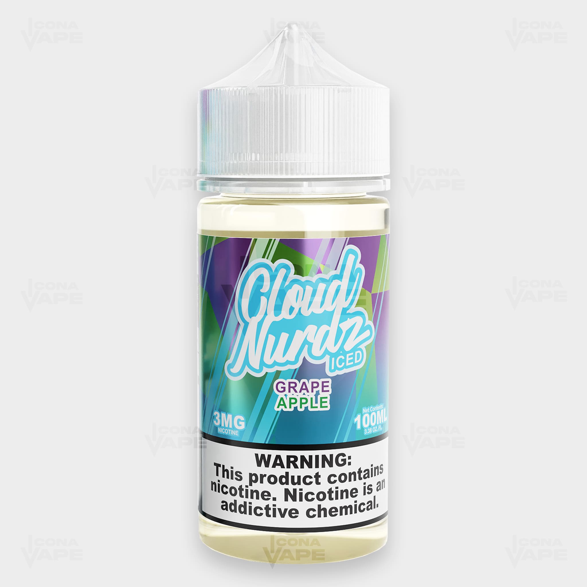 ICED GRAPE APPLE - CLOUD NURDZ - 100ML