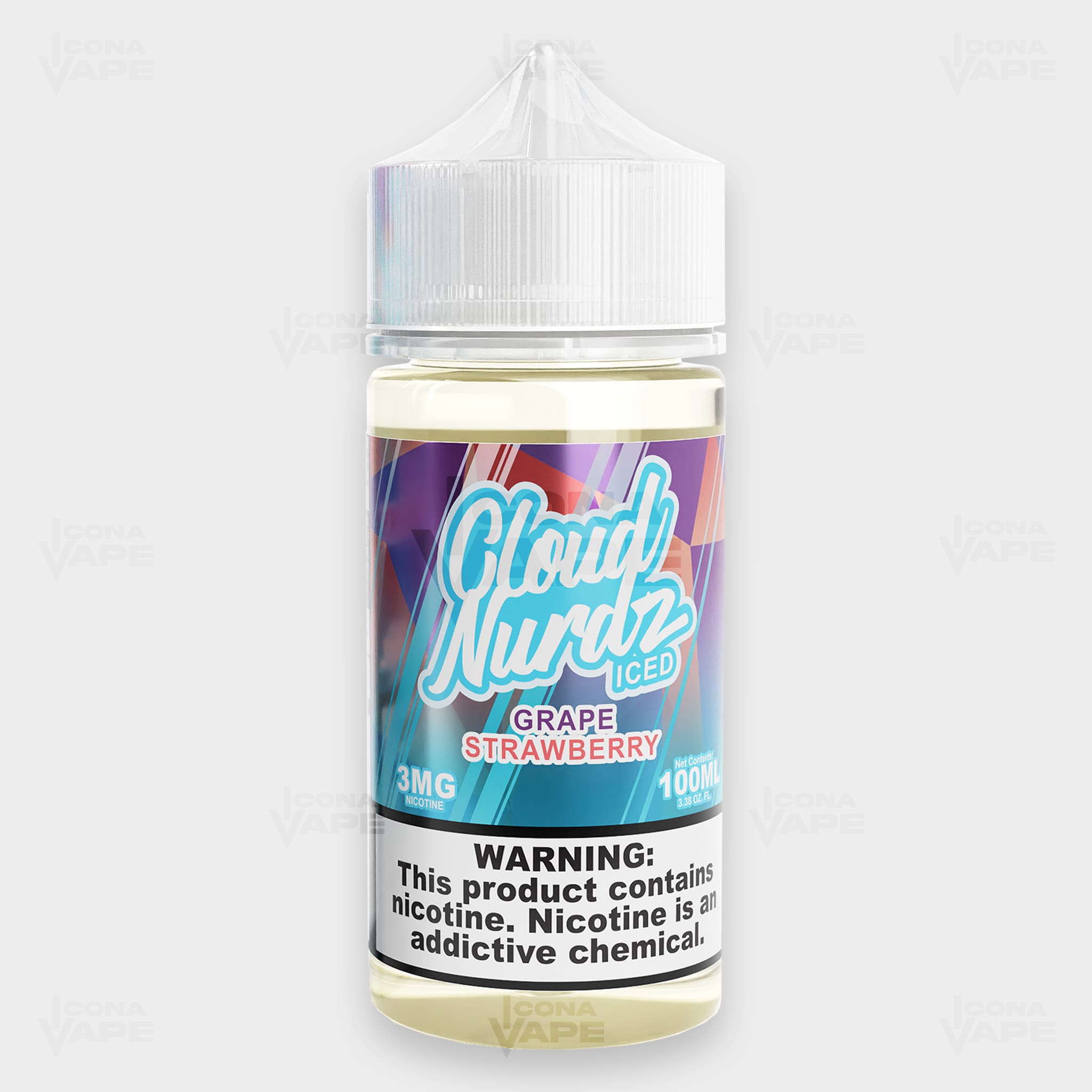 ICED GRAPE STRAWBERRY - CLOUD NURDZ - 100ML