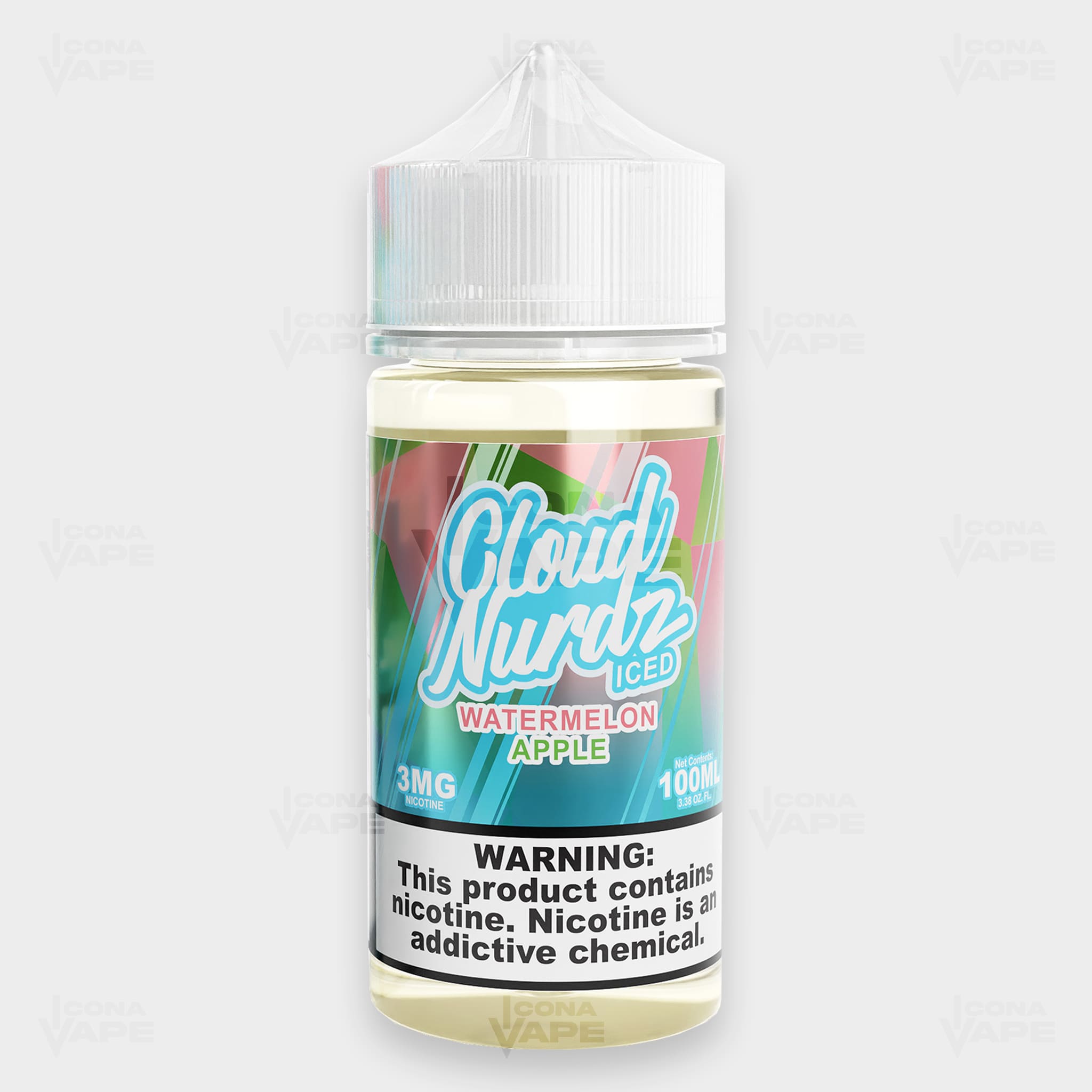 ICED WATERMELON APPLE - CLOUD NURDZ - 100ML