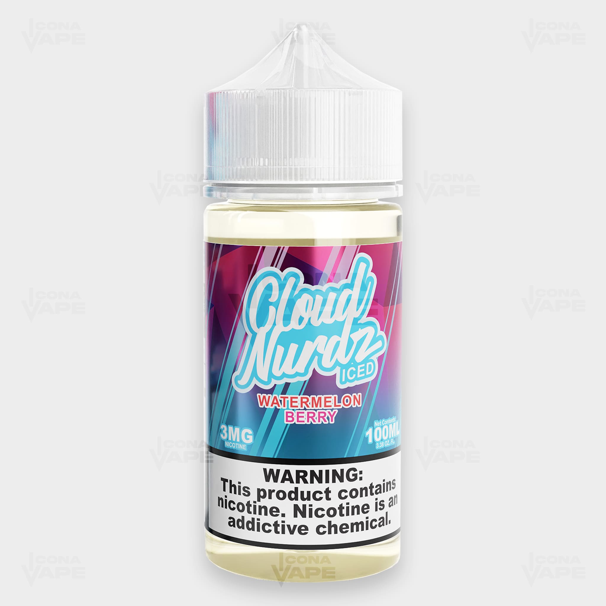 ICED WATERMELON BERRY - CLOUD NURDZ - 100ML