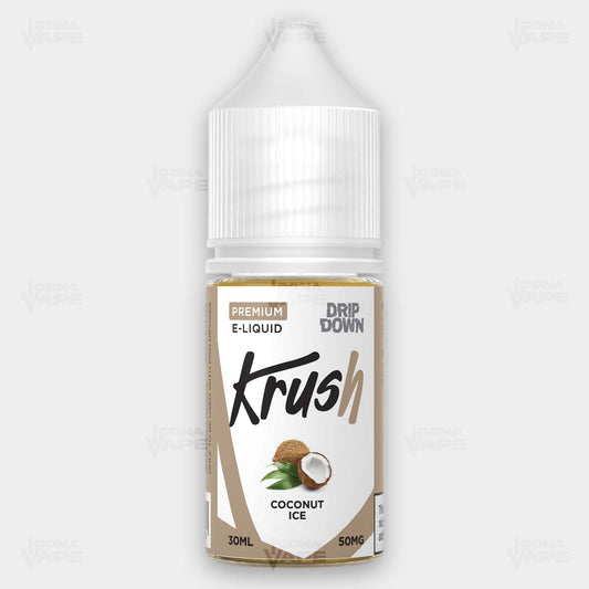 Drip Down Krush Coconut Ice 30ml Bottle – Fruity Ice Salt Nic E-Liquid in Pakistan

