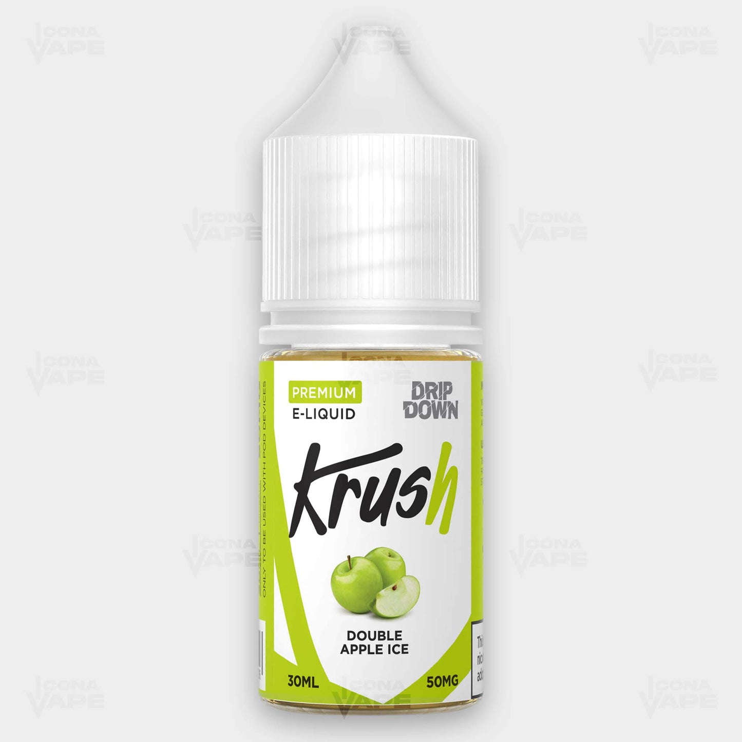 Drip Down Krush Double Apple Ice 30ml Bottle – Apple Ice E-Liquid Salt Nic in Pakistan