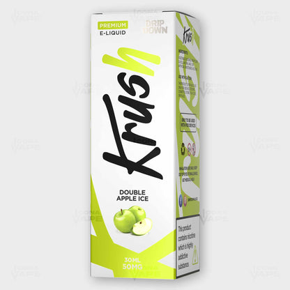 Drip Down Krush Double Apple Ice 30ml Box – Red Green Apple Ice Vape Juice in Pakistan