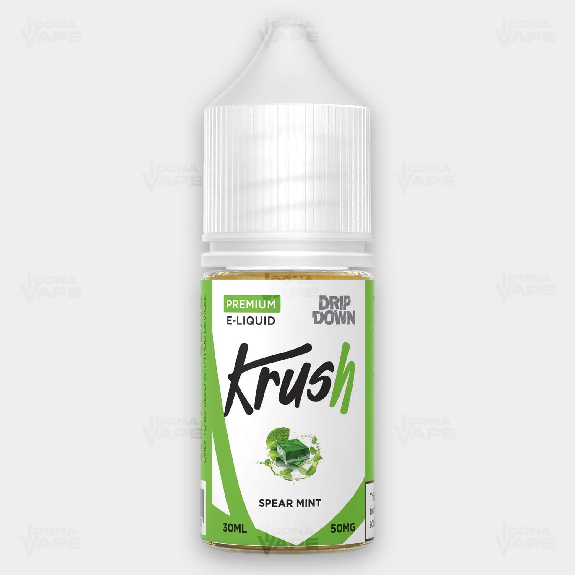 Drip Down Krush Spearmint Ice 30ml Bottle – Fresh Minty Ice Vape Juice Available in Pakistan