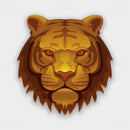 Dr Vapes Gold Panther – Regal gold and bronze lion head with fiery eyes, luxury vape series symbol