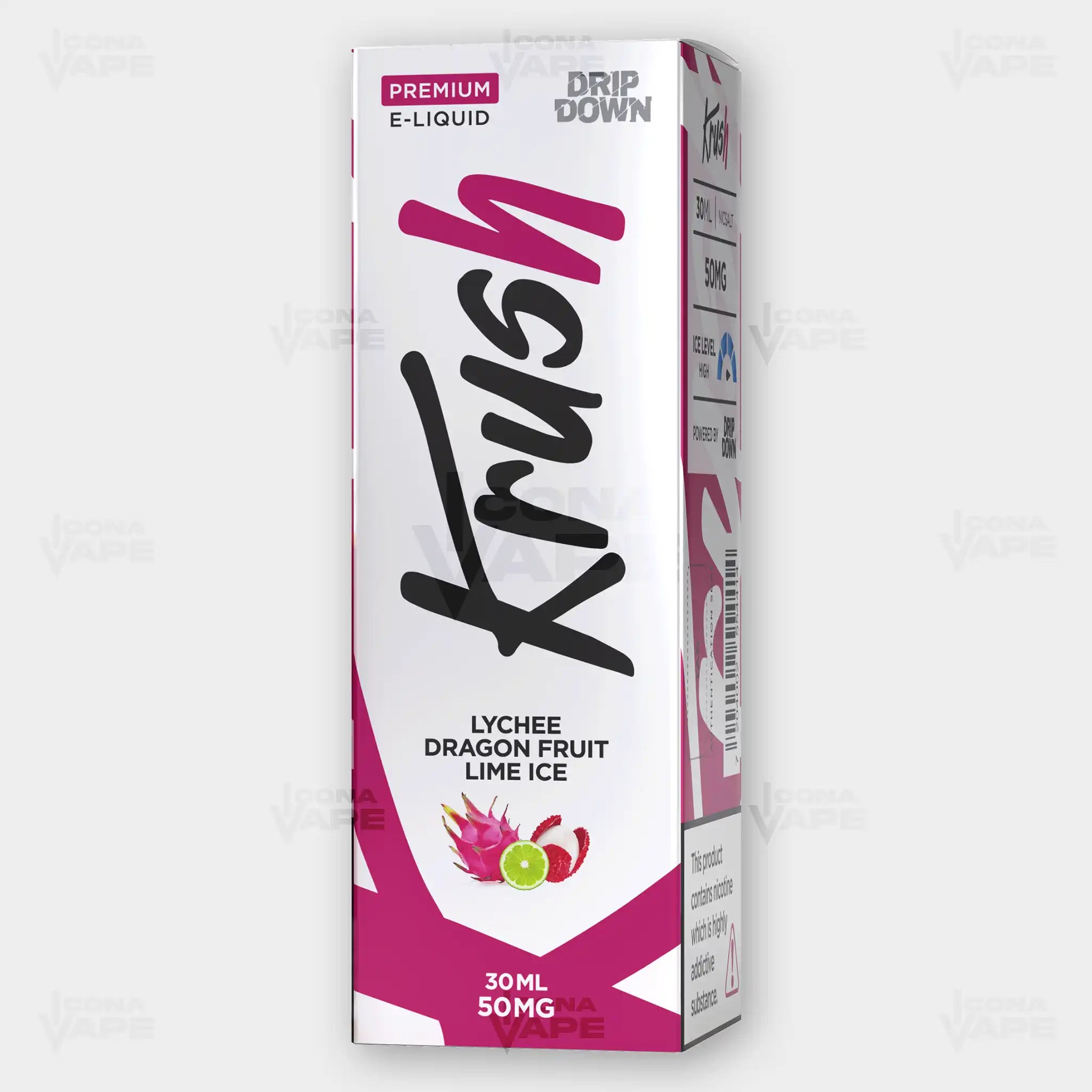 LYCHEE DRAGON FRUIT LIME ICE - DRIP DOWN KRUSH - 30ML
