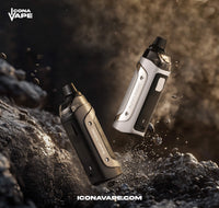 geekvape aegis boost 3 pod mod 60w silver and black rugged vape device on rocks icona vape pakistan

