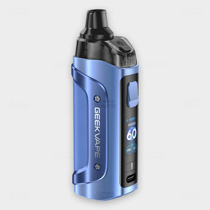 geekvape aegis boost 3 sapphire blue 60w pod mod with ip68 tri-proof design