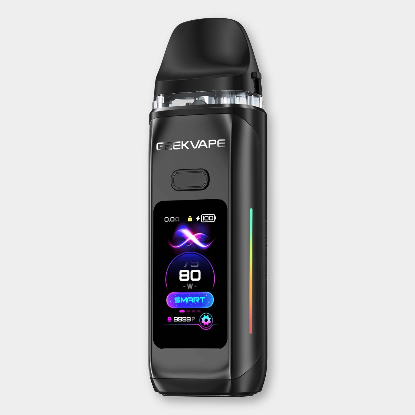 GEEKVAPE DIGI MAX POD MOD in Space Black, offering 80W power and RGB lighting