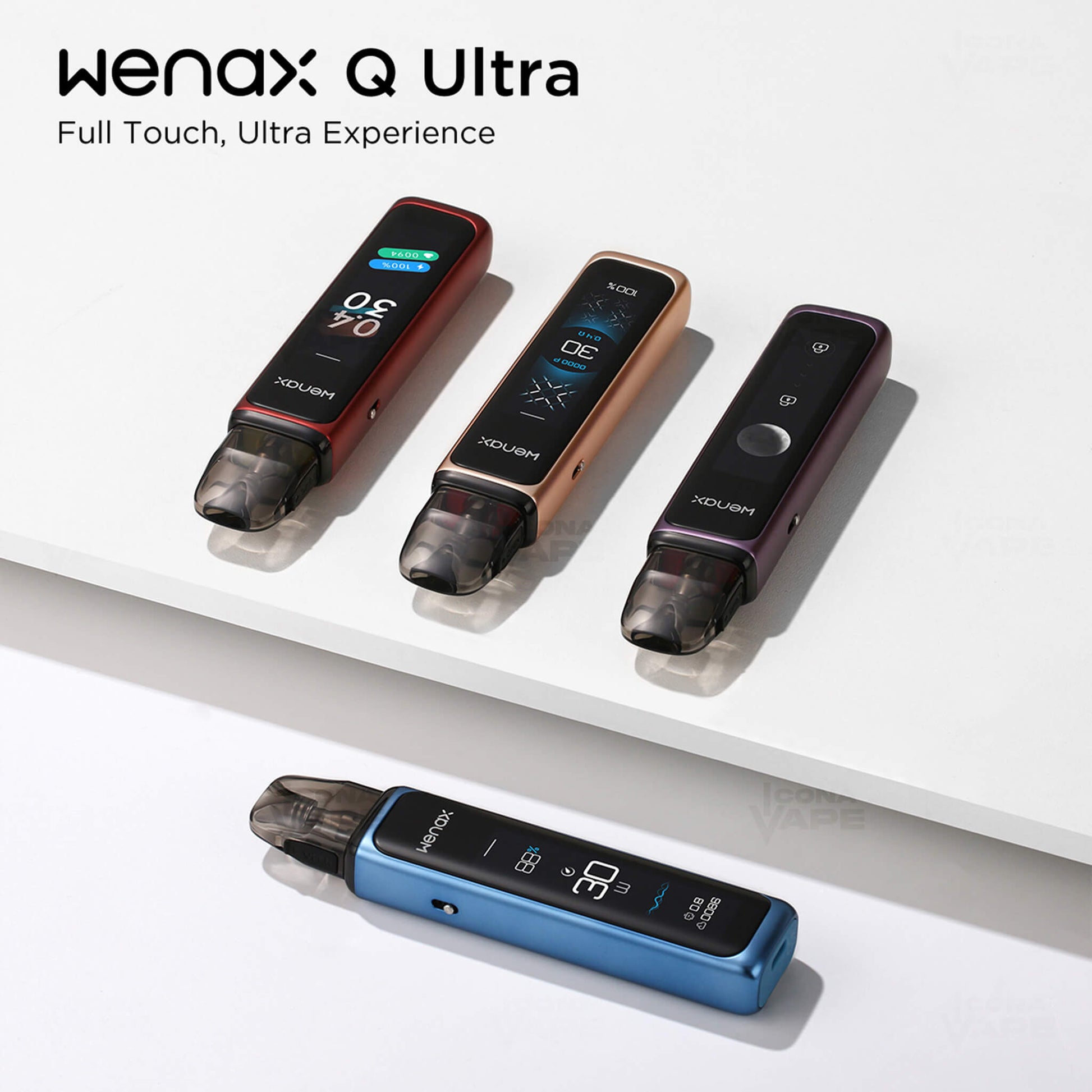geekvape wenax q ultra pod kit color variants laid flat display in pakistan