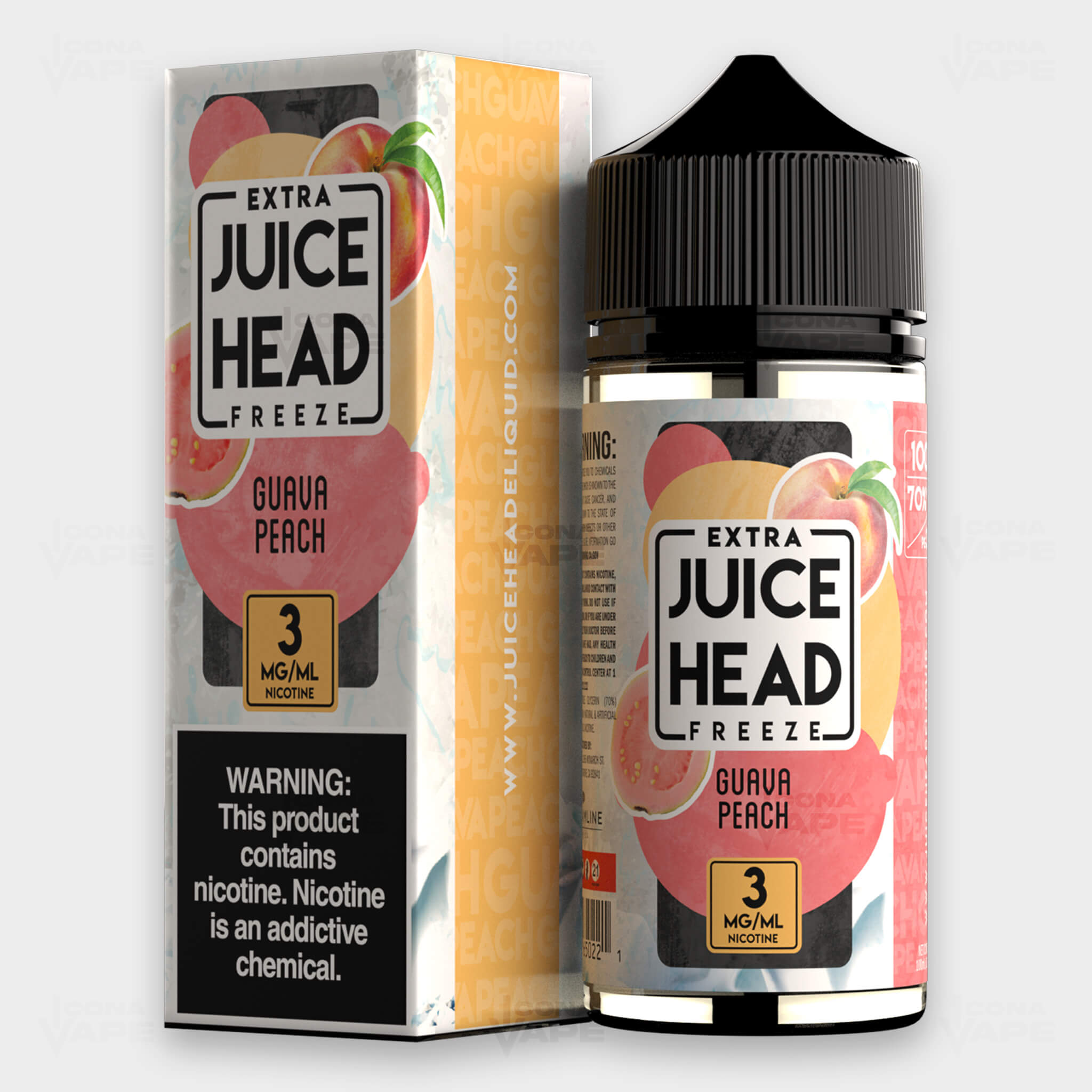 GUAVA PEACH - JUICE HEAD EXTRA FREEZE - 100ML