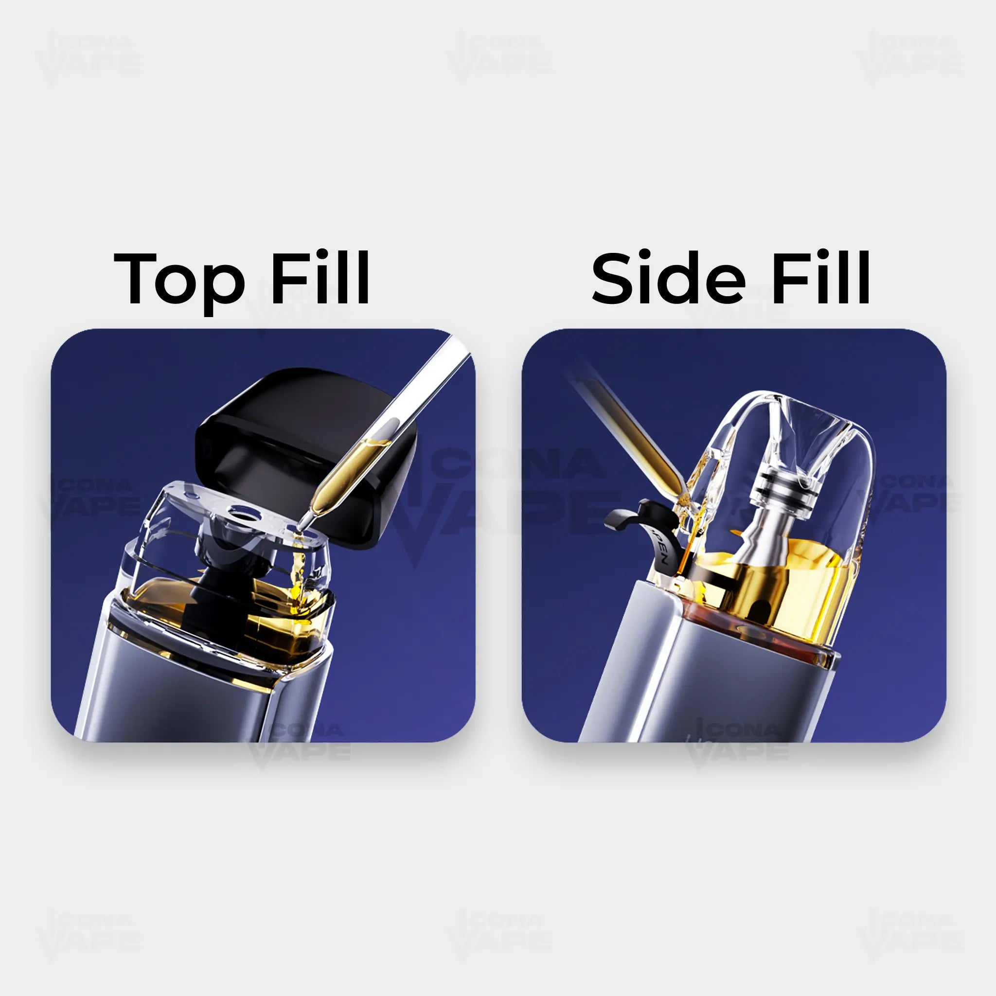 Geekvape Q Cartridge Top Fill vs Side Fill Pods Refill Guide Pakistan ICONA VAPE