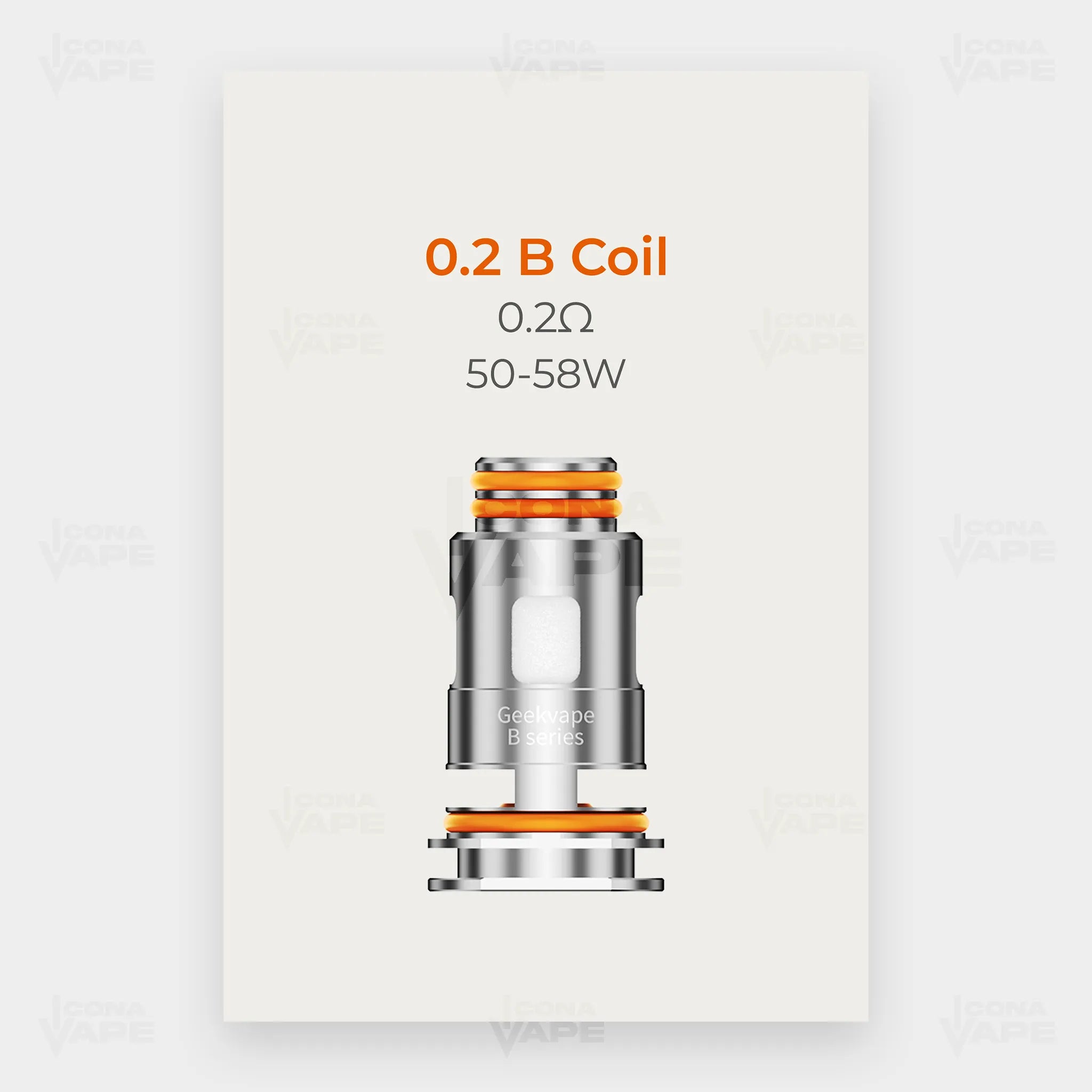 Geekvape B Series Coil 0.2 ohm, 50-58W DTL mesh coil, authentic Geekvape coil in Pakistan, ICONA VAPE