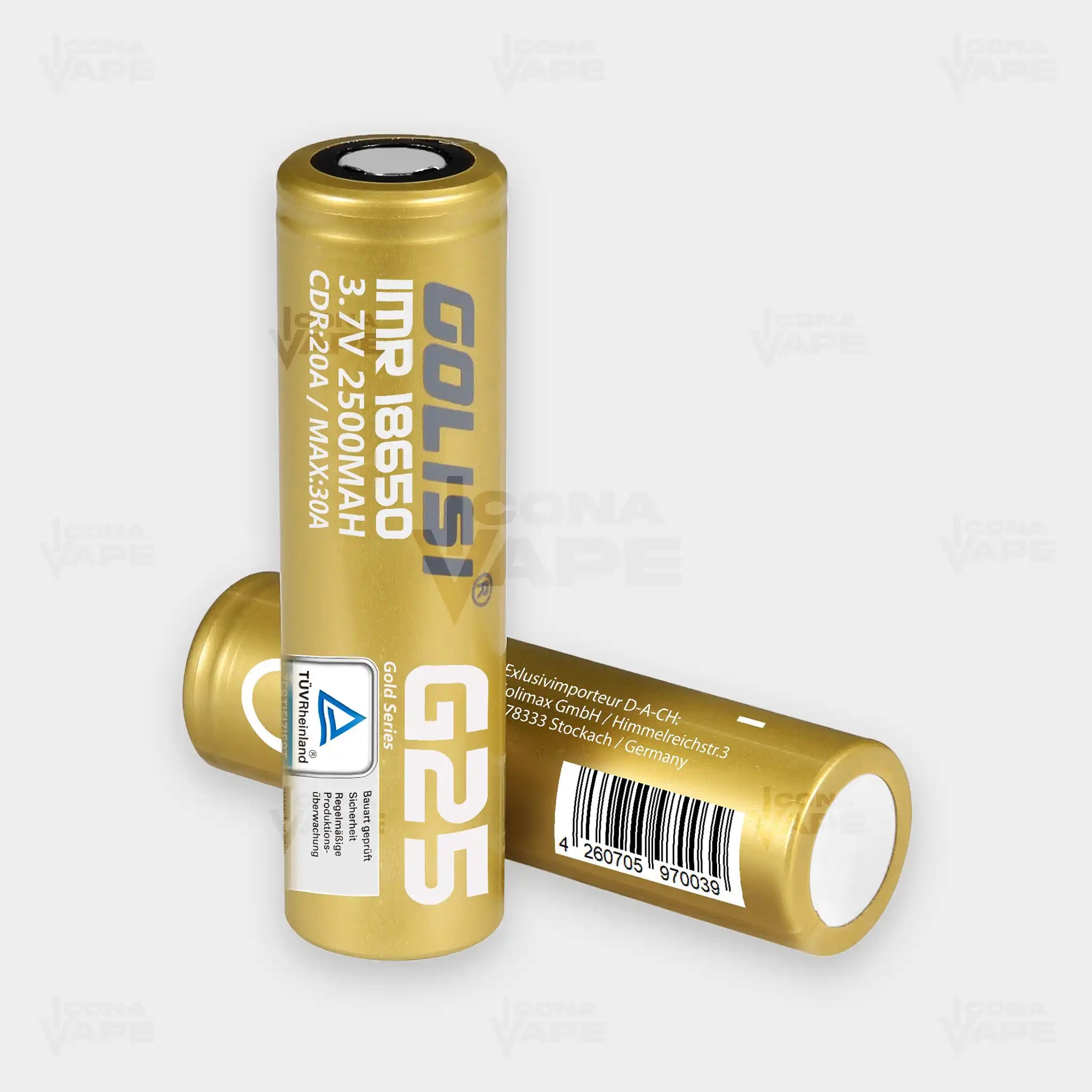 GOLISI G25 18650 2500MAH BATTERY