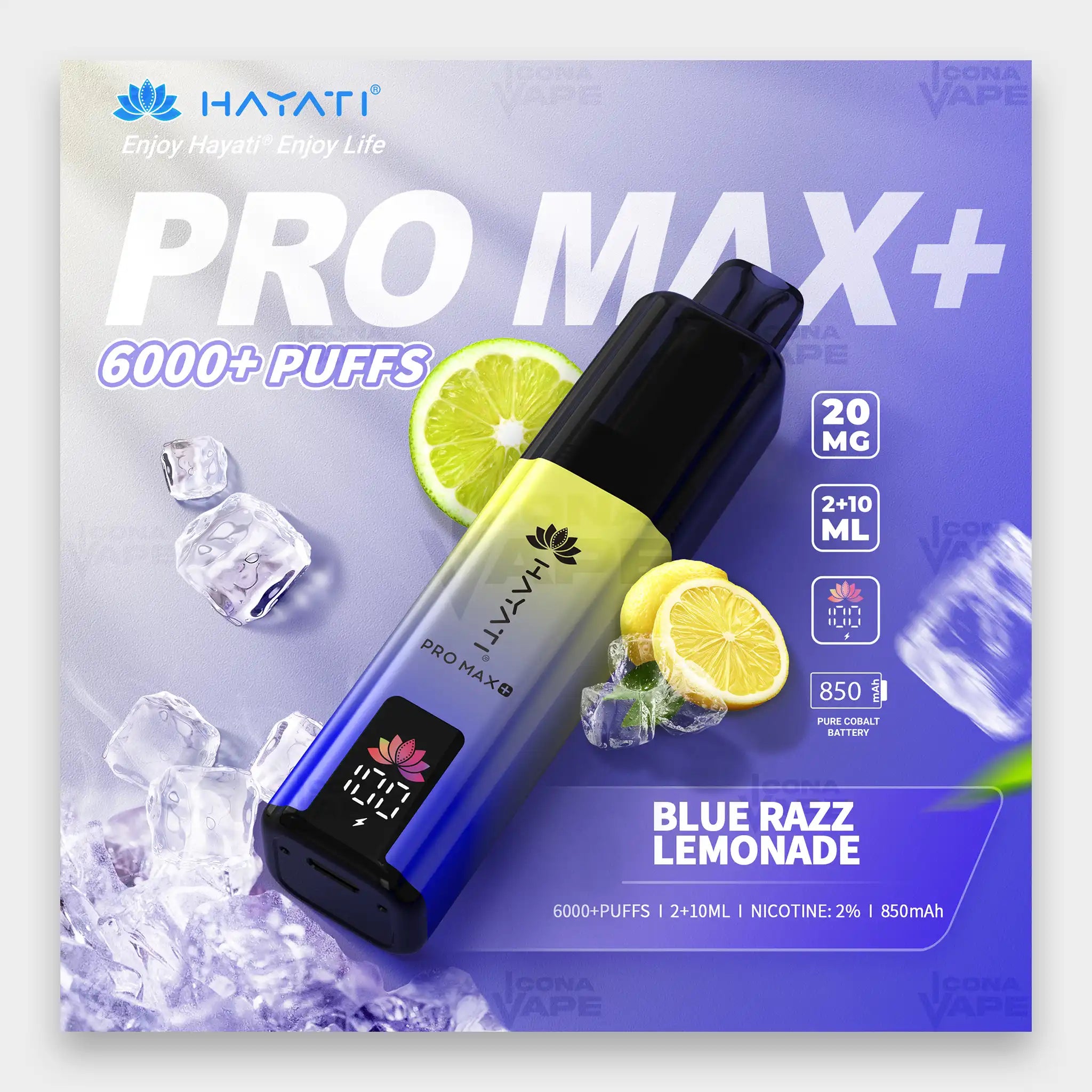 Hayati Pro Max+ 6000 Kit 6000 Puffs 20mg Blue Razz GB