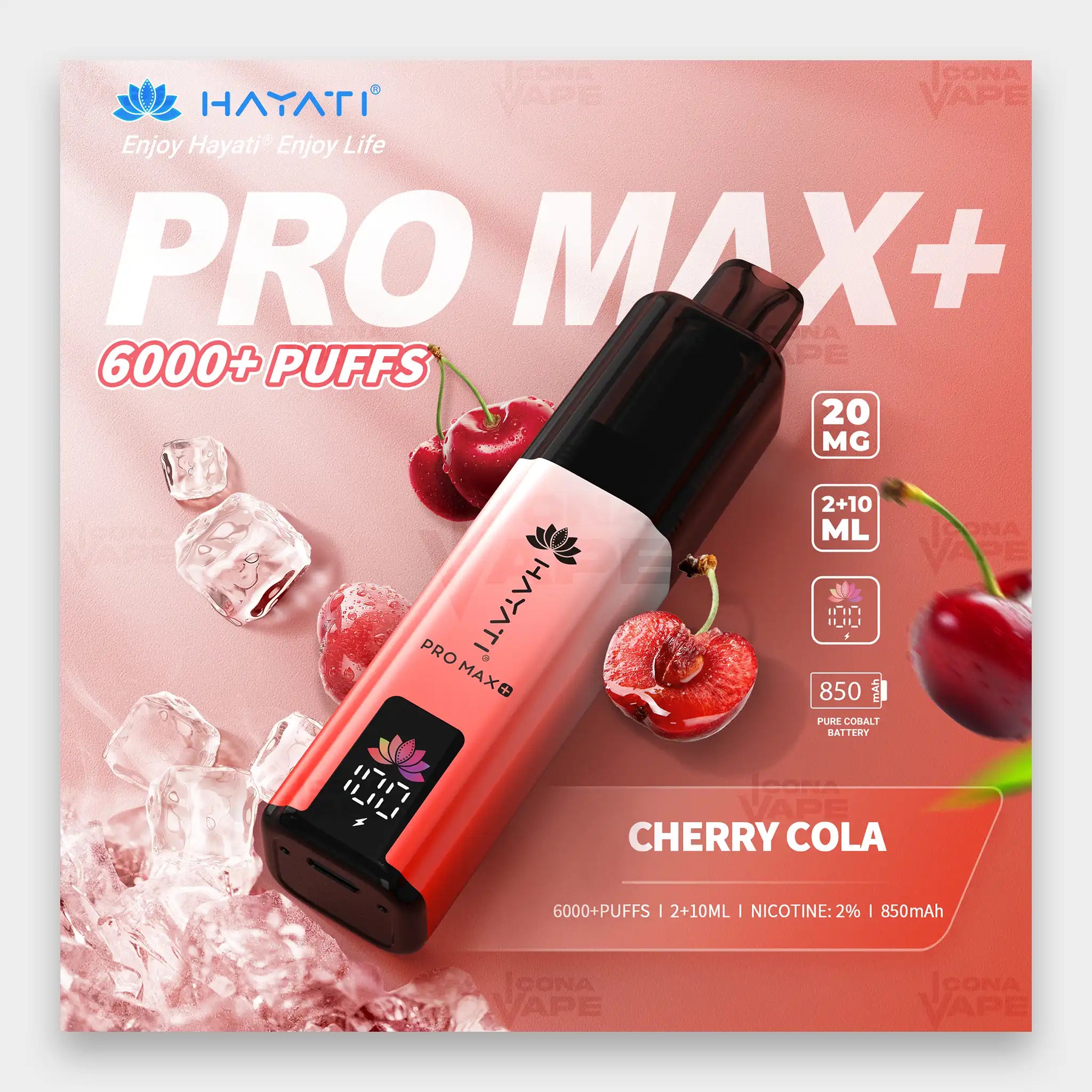 Hayati Pro Max+ 6000 Kit 6000 Puffs 20mg Blueberry Raspberry