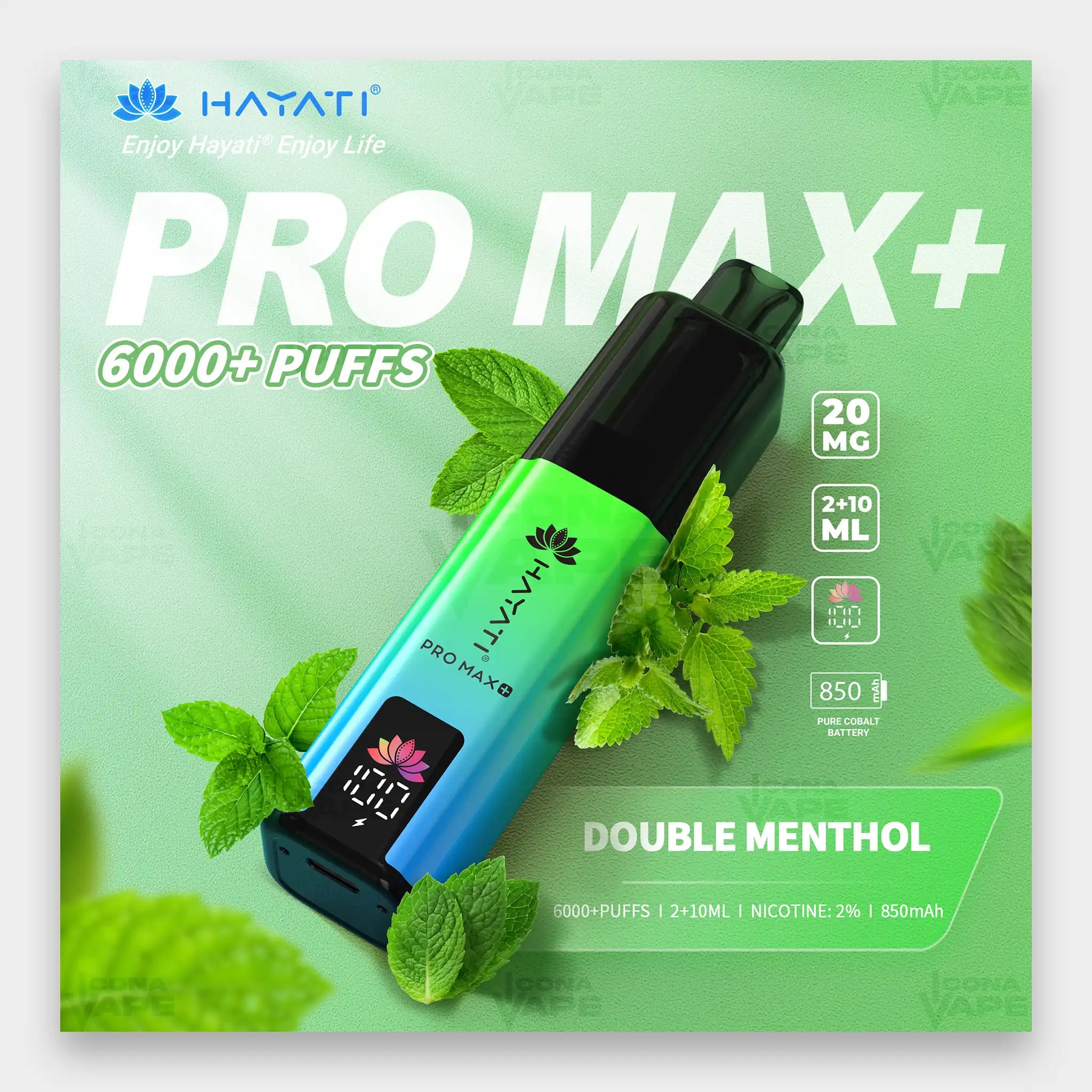 Hayati Pro Max+ 6000 Kit 6000 Puffs 20mg Cherry Cola