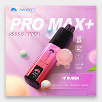 Hayati Pro Max+ 6000 Kit 6000 Puffs 20mg H' Bubba