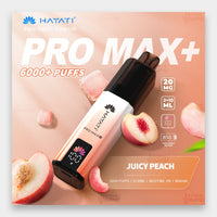 Hayati Pro Max+ 6000 Kit 6000 Puffs 20mg Juicy Peach