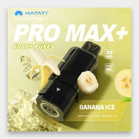 Hayati Pro Max Plus Pod 6000 Puffs 20mg Banana Ice Flavor