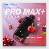 Hayati Pro Max Plus Pod 6000 Puffs 20mg Blue Razz Cherry Flavor