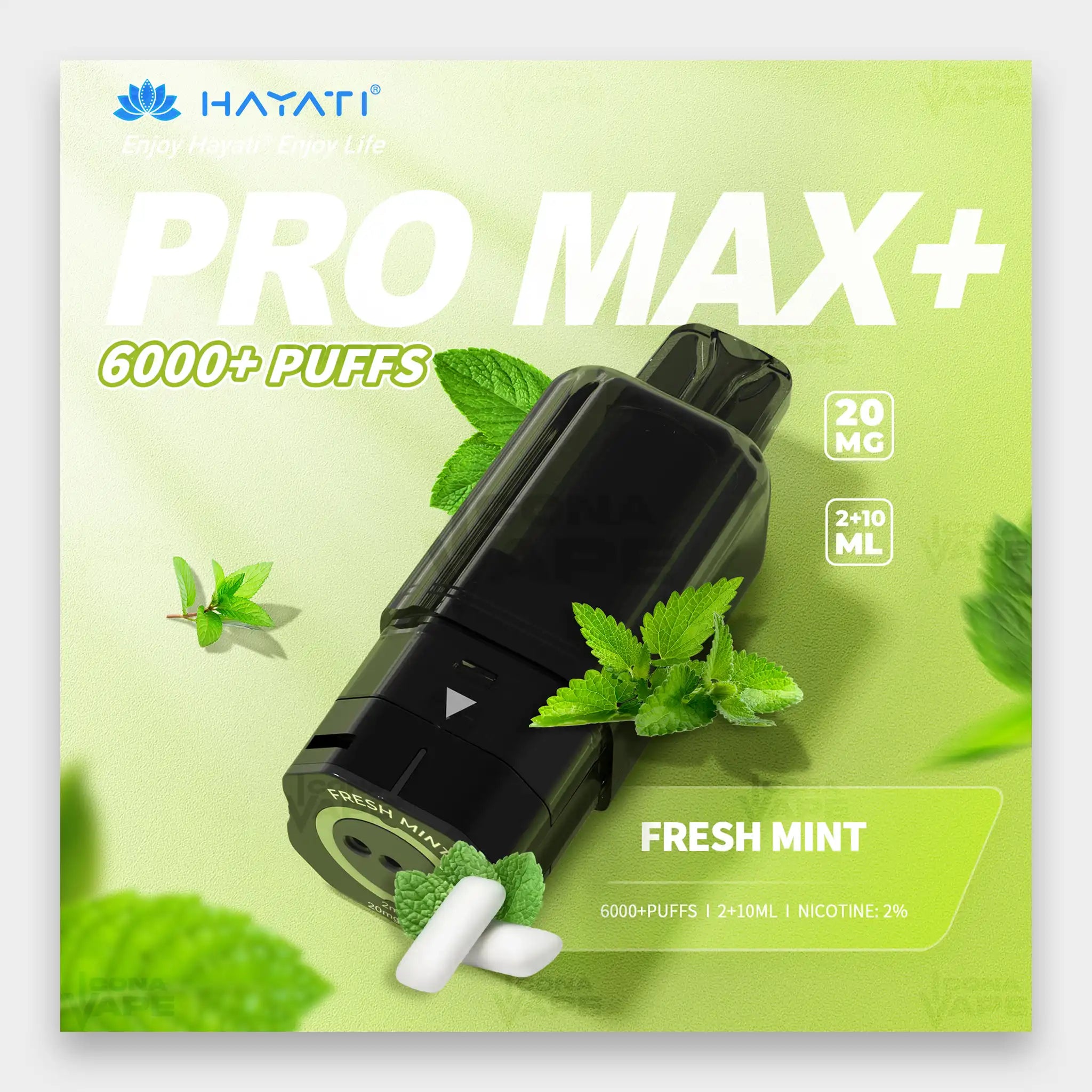 Hayati Pro Max Plus Pod 6000 Puffs 20mg Fizzy Cherry Flavor
