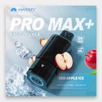 Hayati Pro Max Plus Pod 6000 Puffs 20mg Red Apple Ice Flavor