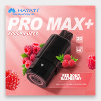 Hayati Pro Max Plus Pod 6000 Puffs 20mg Red Sour Raspberry Flavor