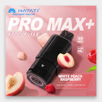 Hayati Pro Max Plus Pod 6000 Puffs 20mg White Peach Raspberry Flavor