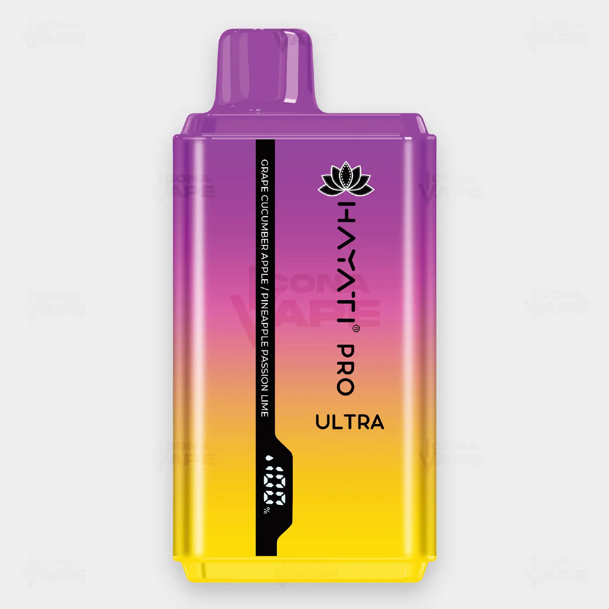 Hayati Pro Ultra 15000 Puffs Disposable Vape Grape Cucumber Apple Pineapple Passion Lime Flavor 20mg