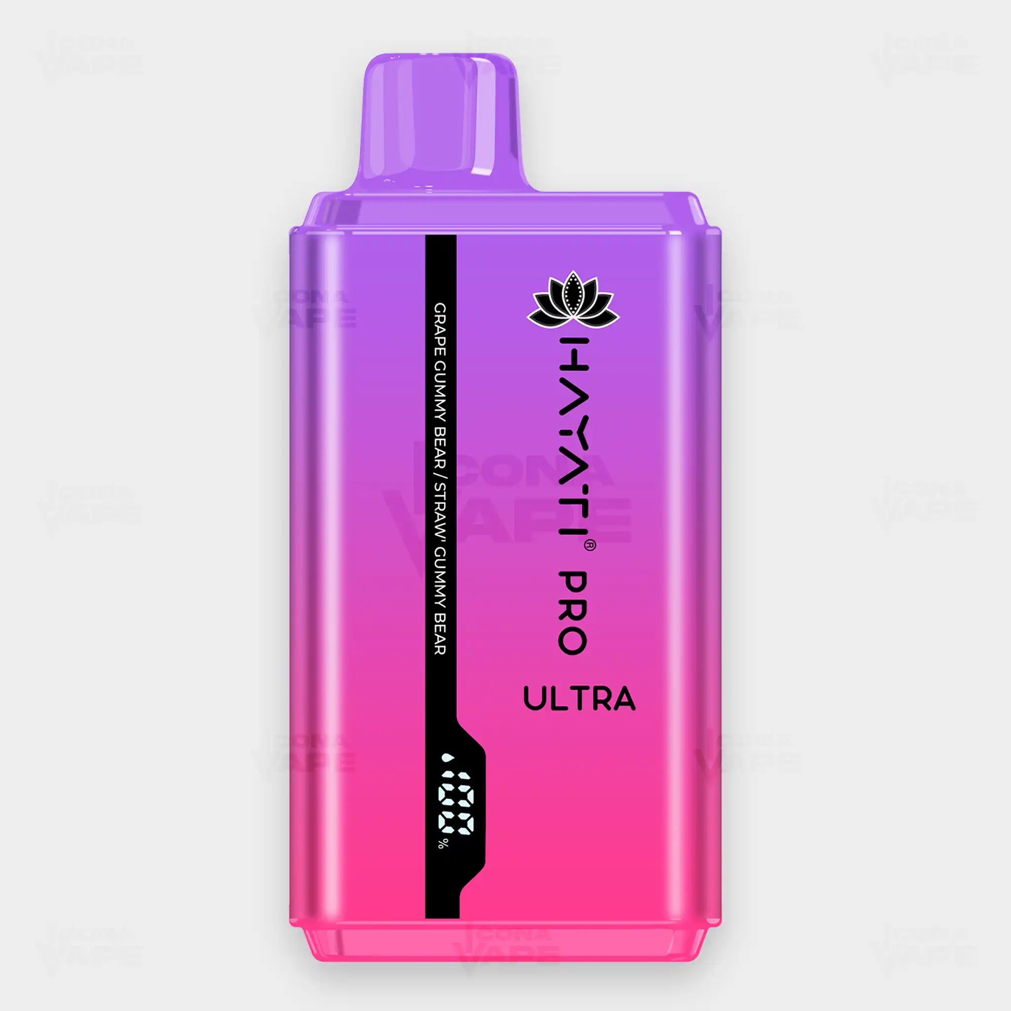 Hayati Pro Ultra 15000 Puffs Disposable Vape Grape Gummy Bear Strawberry Gummy Bear Flavor 20mg