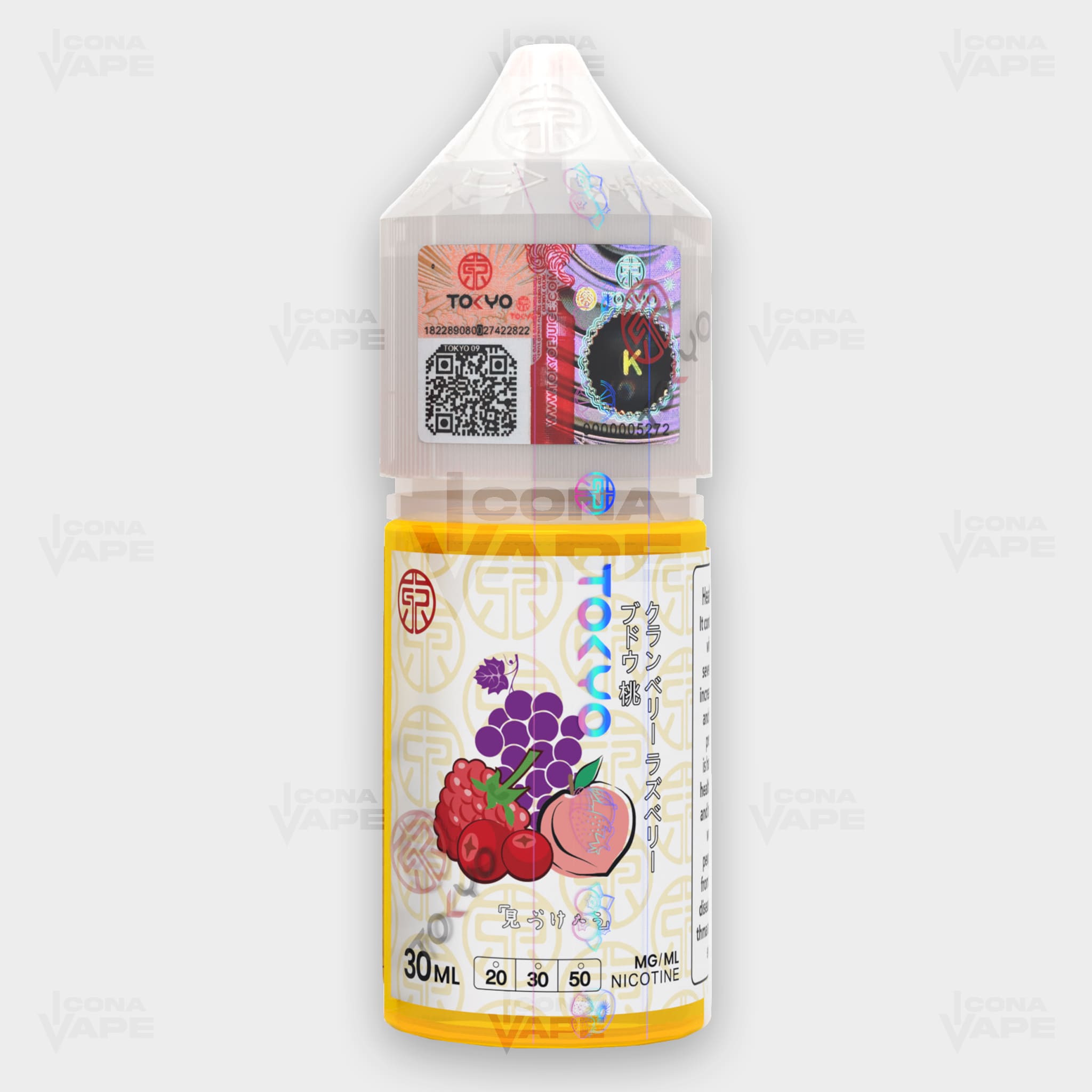 ICED CRANBERRY RASPBERRY GRAPE PEACH - TOKYO CLASSIC SERIES - 30ML