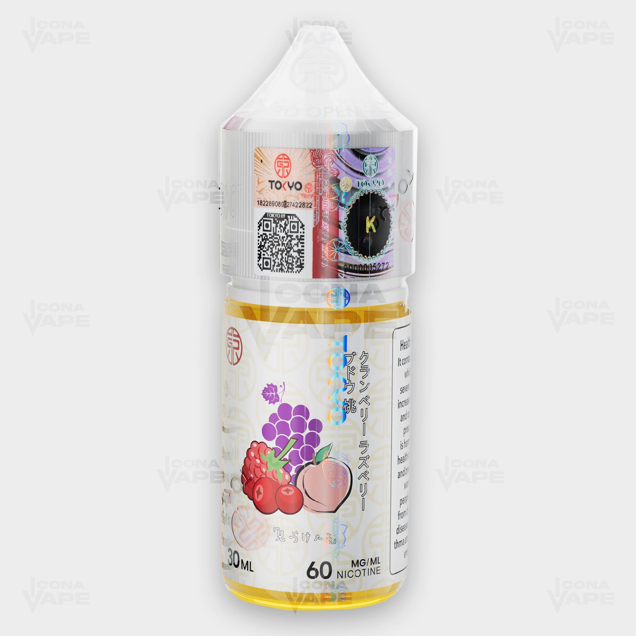 ICED CRANBERRY RASPBERRY GRAPE PEACH - TOKYO CLASSIC SERIES - 30ML